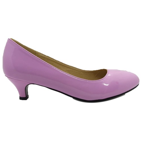 Ladies womens low kitten heel - ladies,