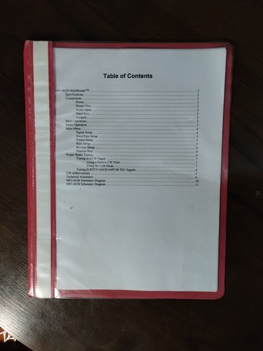 Mfj manuals 462b - manuals, 204b