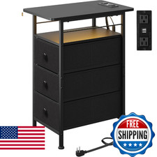 WLIVE Narrow Side Table with