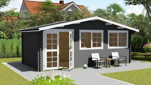 Log cabin 6mx3m - log, 40mm,