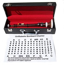 Bombard Chanter Bombard Shawm incl Case Reed and Grip Table Flute,