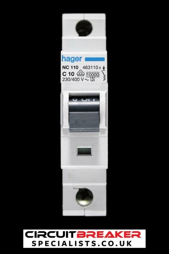 Hager amp curve 10ka mcb - hager, c
