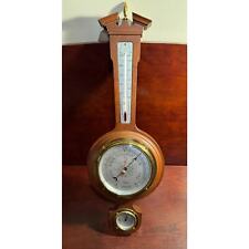 Taylor Instrument Companies Banjo Mahogany & Brass Weather Station
