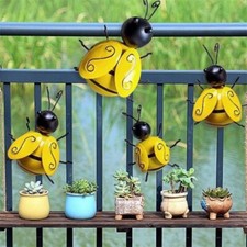 4Pcs 3D Metal Bumble Bee
