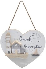 ALL Things " Beach " Wooden Freestanding /Hanging  Signs Beach Seaside Decor