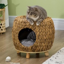 Cat Bed Basket Rattan Wicker