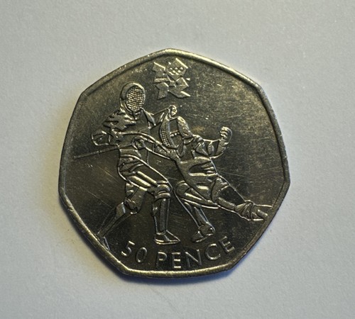 2011 olympic 50p fencing coin - 2011,
