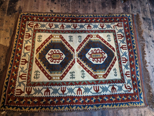 Wool hand knotted - x, 4'6"