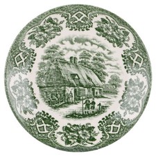Saucer D 14.3 cm English Ironstone Tableware Old Inns Series Green Green
