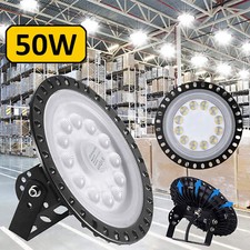 50W LED High Bay Light UFO Low Bay Warehouse Industrial Garage Workshop Light