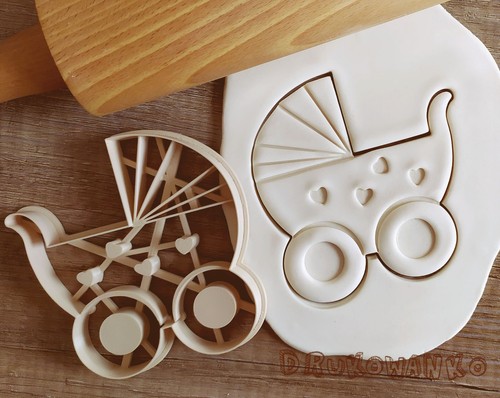 Baby stroller truck cookie - stroller,