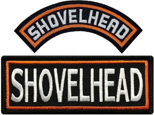 Shovelhead embroidered biker - embroidered,