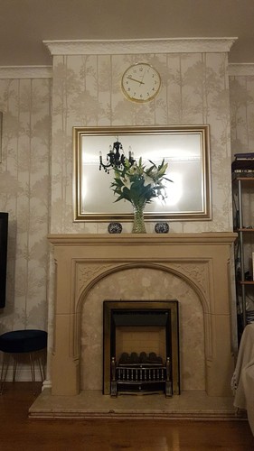 Fireplace surround with - fireplace,