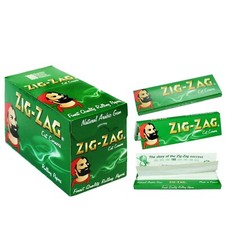 24 BOOKS ZIG ZAG GREEN Rizla