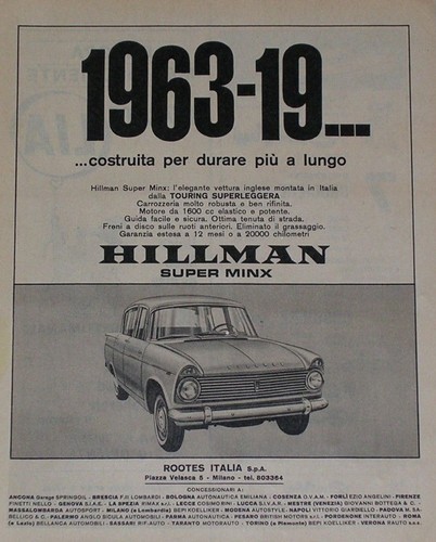 1963 hillman super minx - 1963,