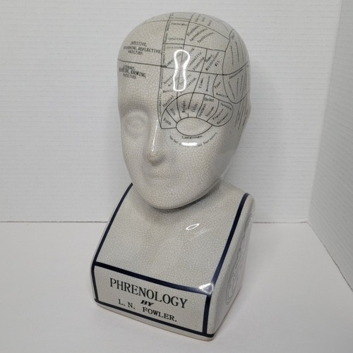 Phrenology head bust fowler - phrenology,