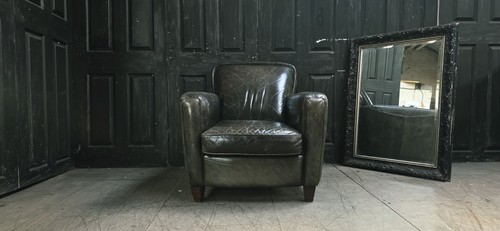 Dfs green leather armchair - dfs,