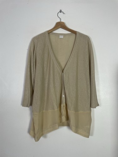 Poetry beige linen cotton knit - beige,