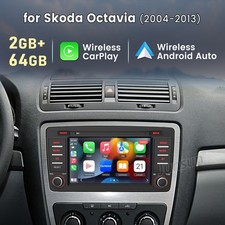 8"Carplay For Skoda Octavia 2004-2013 Android 14 Car Stereo Radio GPS RDS 2+64GB