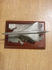 Pewter Concorde English Miniatures Fine Art Sculpture English Pewter Model.