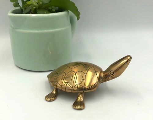 Solid brass turtle - brass,