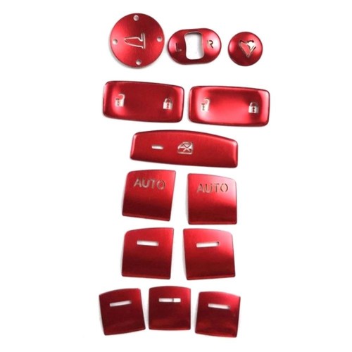 13pcs red window - red, glass
