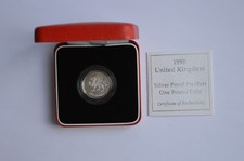 1993 £1 Silver Proof Piedfort