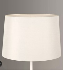 John Lewis Gemma Silk Tapered Lampshade, Oyster 25 Cm