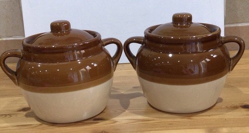 Two lovely vintage stoneware - lovely,