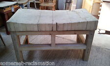 4´x2´ Large Reclaimed Beech Butcher´s Block & Chunky Pine Stand