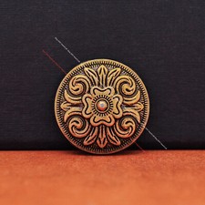 10X Brass Plated Celtic Floral