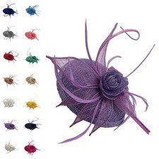 Clearance Flower Feather Hat Fascinator Headband Clip Wedding Royal Ascot Race