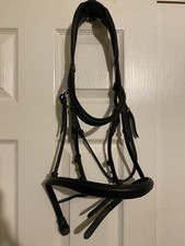 Henry James Black Full Size Flash Noseband Bridle