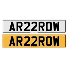 Cherished Number plate arrow darts builder fast fly plane  private 