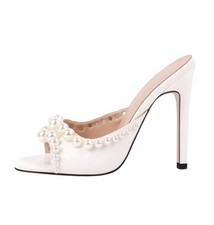 Open Toe With Pearls Stylish