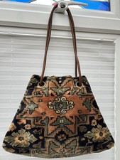 Authentic Large Vintage Carpet Bag by Carpet Bags Suffolk UK Retro 70s