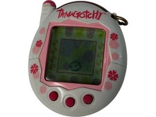 Tamagotchi Electronic Virtual Pet 2004 White Pink Floral Design 7076