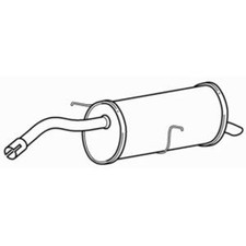 Rear Exhaust Silencer Back Box