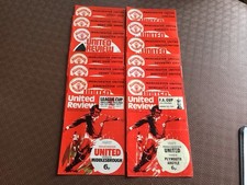 Man Utd Programmes 12x 1st Div