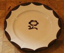 scandinavian gustavsberg pyro plate 18cms  wilhelm kage