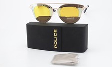 Police Sunglasses Halo 2 Spl 349 Lady Mirrored Gold Sun Panto 47-24 145 + Case