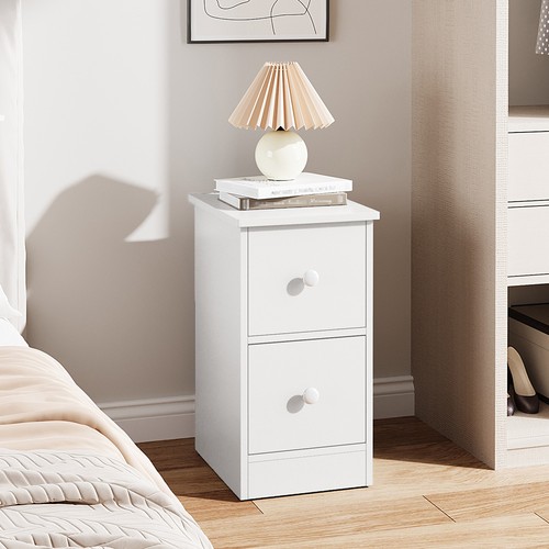 Compact drawer bedside chest - 2-drawer,