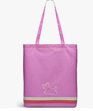 Radley Stripey Pink Medium Foldaway Tote Shopper Bag - Brand New +Tags RRP £16.