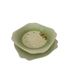 Clarice Cliff Royal Staffordshire Pottery AJ Wilkinson Honeyglaze Bowl & Plate