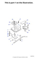 Land Rover Genuine Plate Spare