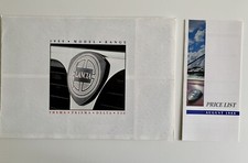 Lancia Model Range Brochure 1989 & 1988 Price List  Thema  Prisma  Delta  Y10