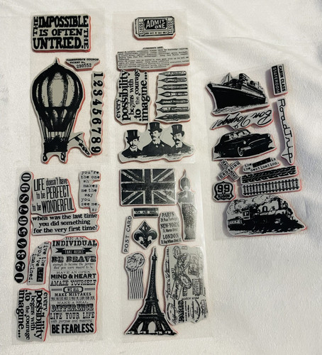 Rubber stamps packs job - job, lot