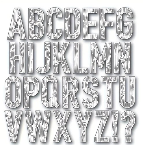 Metal cutting dies alphabet - cutting,