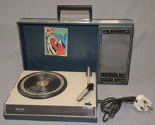 Rare 1970s Philips Portable Suitcase Record Player Turntable 22GF403/03X