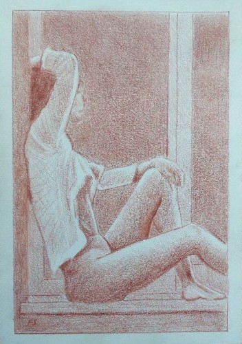 Original figure drawing nude